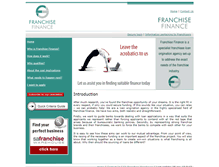 Tablet Screenshot of franchisefinance.co.za